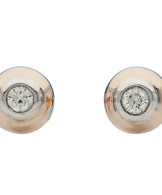 Auksiniai auskarai su briliantu - Auksiniai Auskarai su brangakmeniais - Goldinga