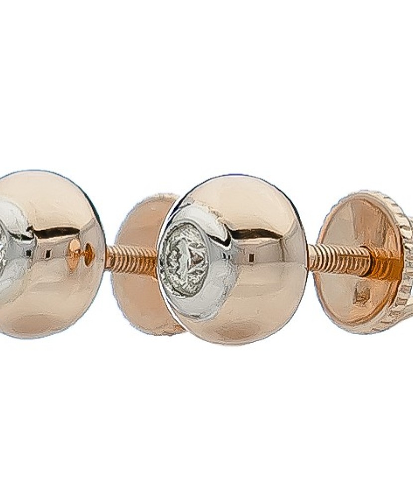 Auksiniai auskarai su briliantu - Auksiniai Auskarai su brangakmeniais - Goldinga