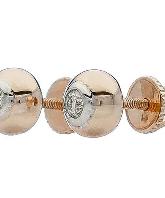 Auksiniai auskarai su briliantu - Auksiniai Auskarai su brangakmeniais - Goldinga