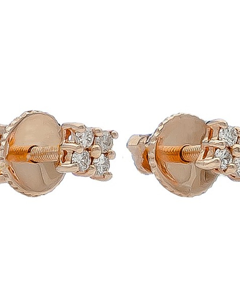 Auksiniai auskarai su briliantais - Auksiniai Auskarai su brangakmeniais - Goldinga