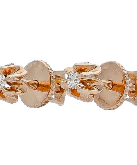 Auksiniai auskarai su briliantu - Auksiniai Auskarai su brangakmeniais - Goldinga