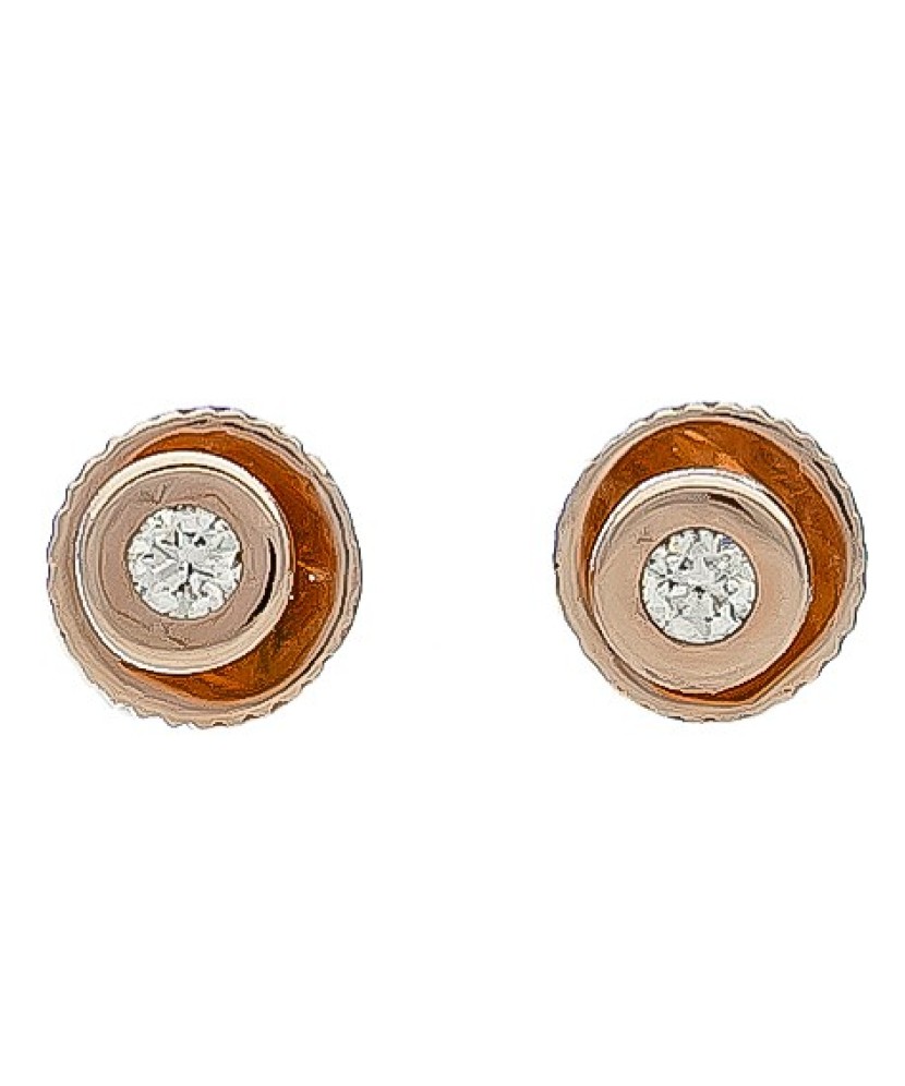 Auksiniai auskarai su briliantu - Auksiniai Auskarai su brangakmeniais - Goldinga