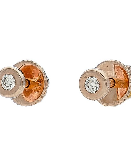 Auksiniai auskarai su briliantu - Auksiniai Auskarai su brangakmeniais - Goldinga