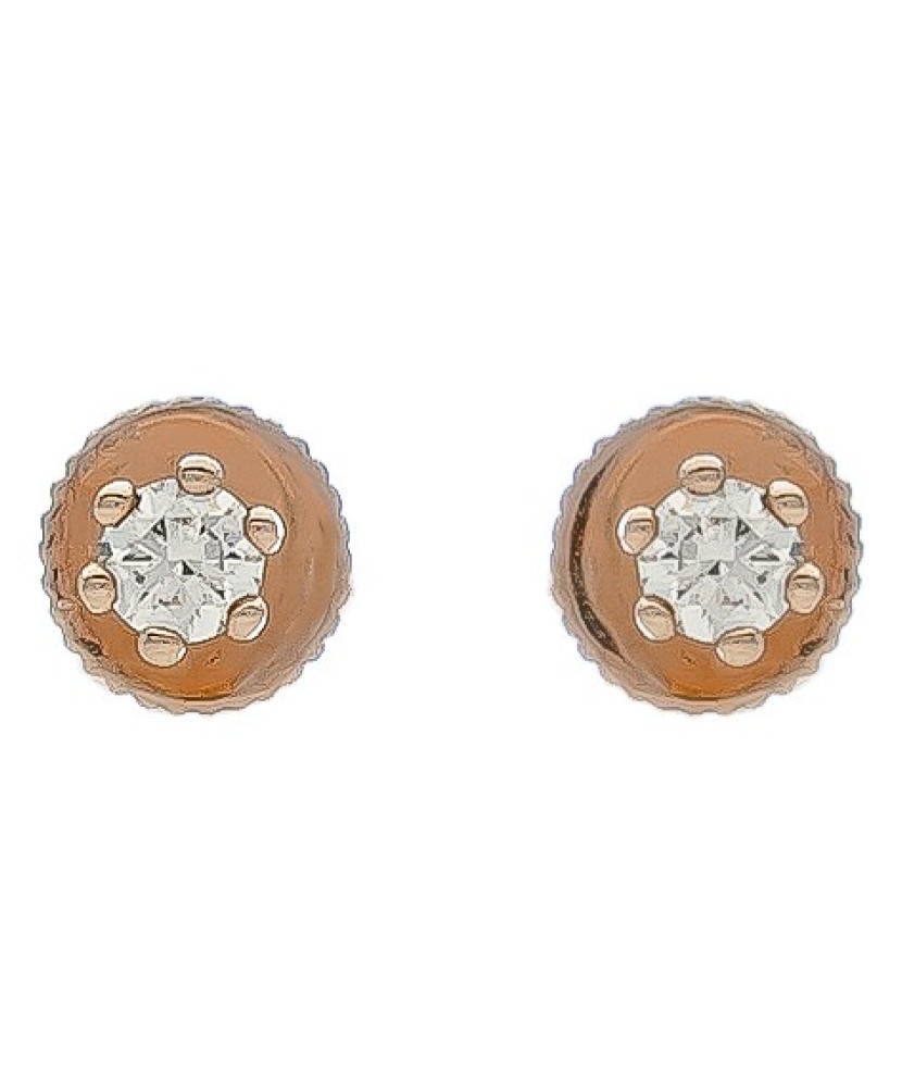 Auksiniai auskarai su briliantu - Auksiniai Auskarai su brangakmeniais - Goldinga