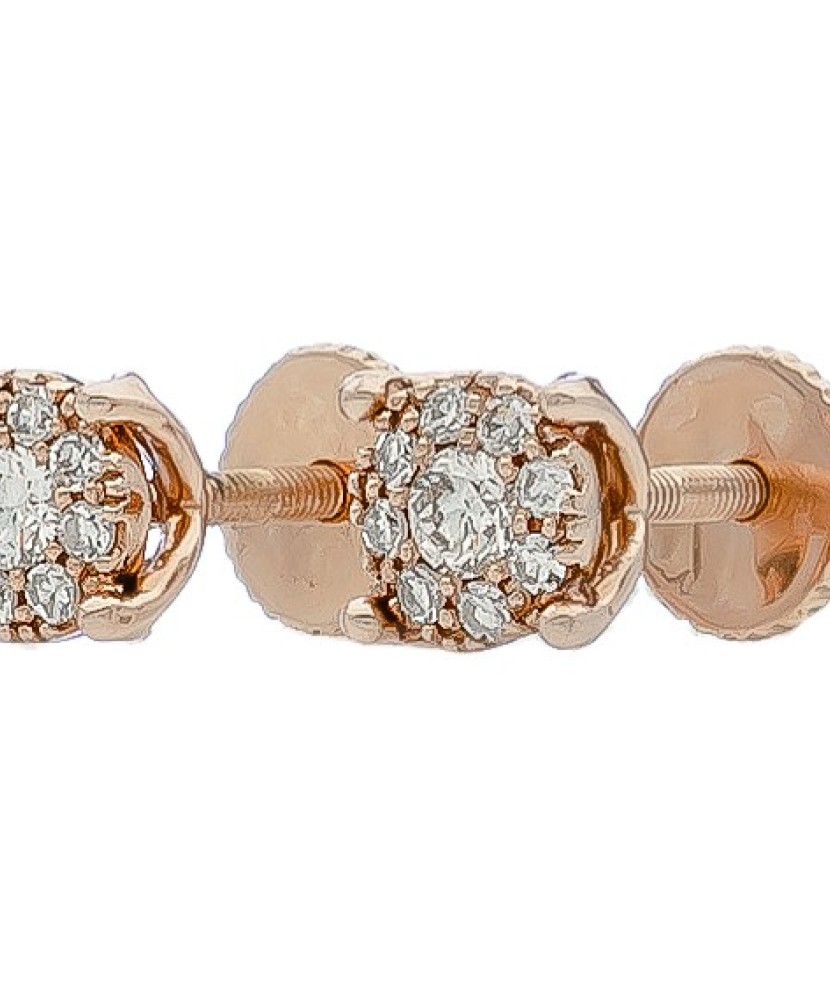 Auksiniai auskarai su deimantais - Auksiniai Auskarai su brangakmeniais - Goldinga