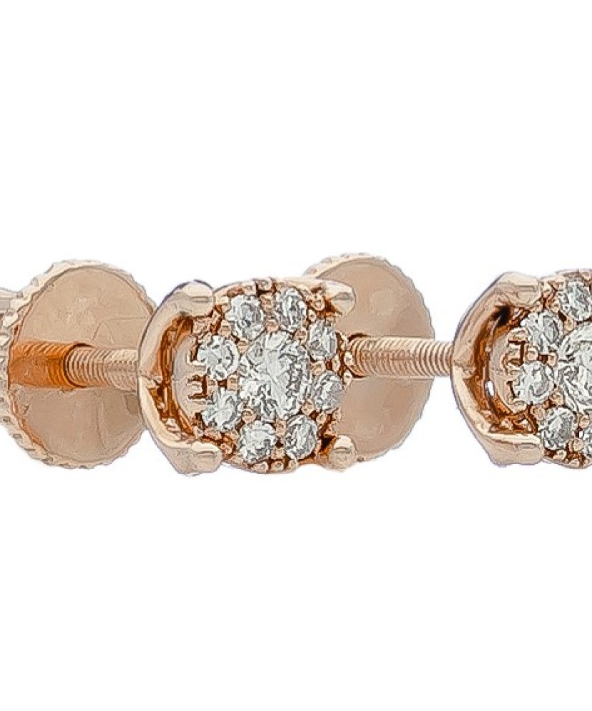 Auksiniai auskarai su deimantais - Auksiniai Auskarai su brangakmeniais - Goldinga