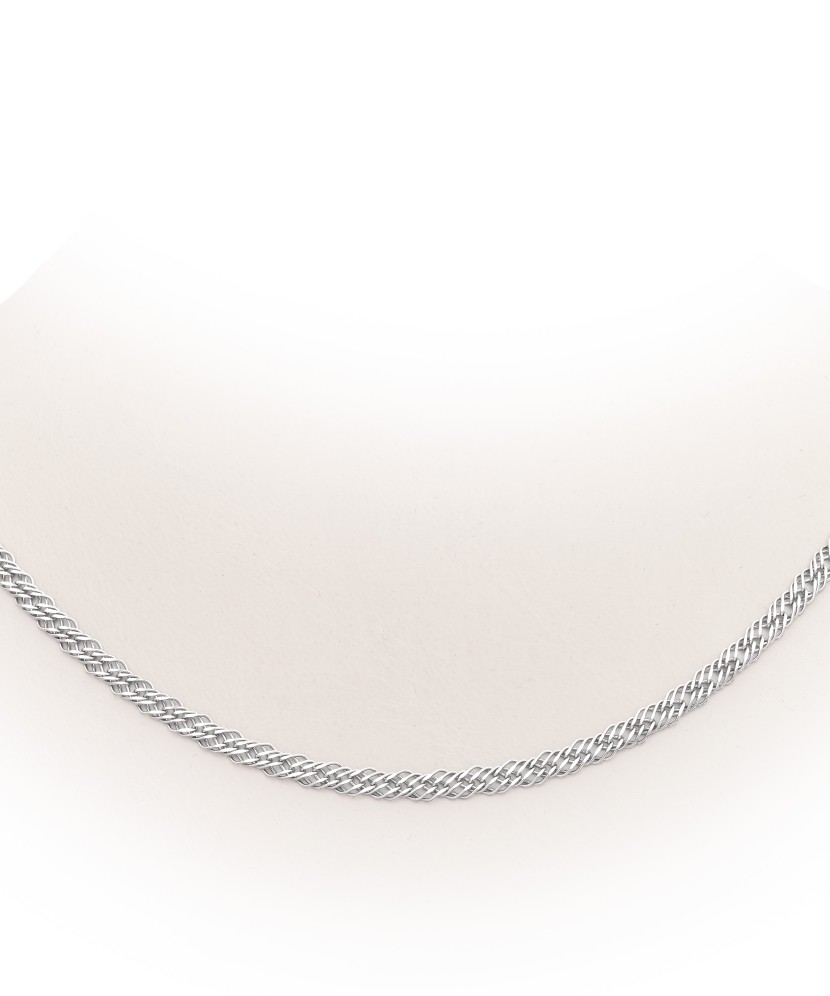 Sidabrinė grandinėlė dengta rodžiu "Rombo" - Sidabrinės grandinėlės - Goldinga