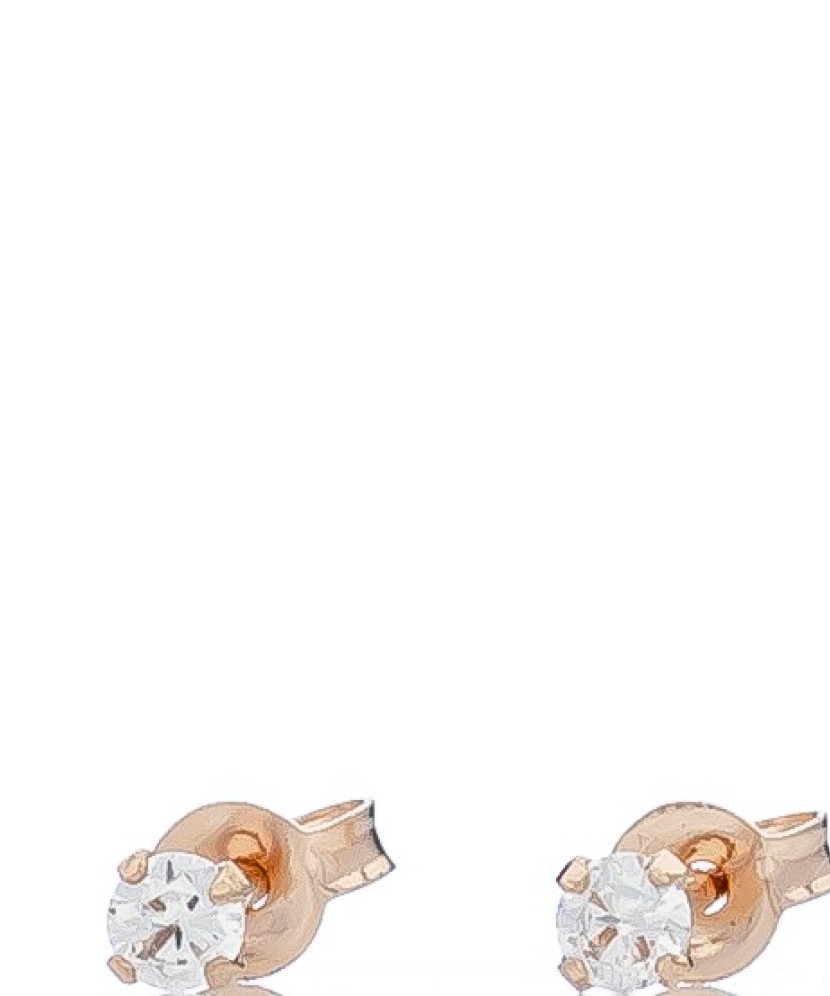 Auksiniai auskarai su cirkoniu - Auksiniai auskarai - Goldinga