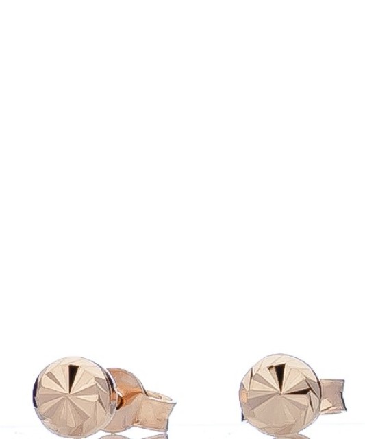 Auksiniai graviruoti auskarai "burbuliukai" - Auksiniai auskarai - Goldinga