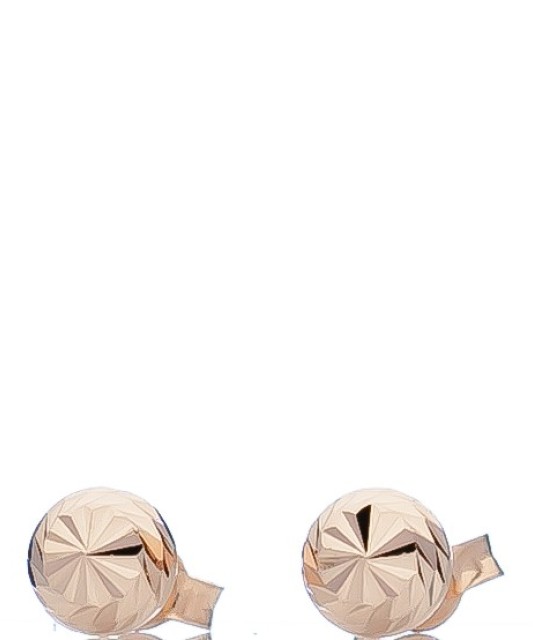 Auksiniai graviruoti auskarai "burbuliukai" - Auksiniai auskarai - Goldinga