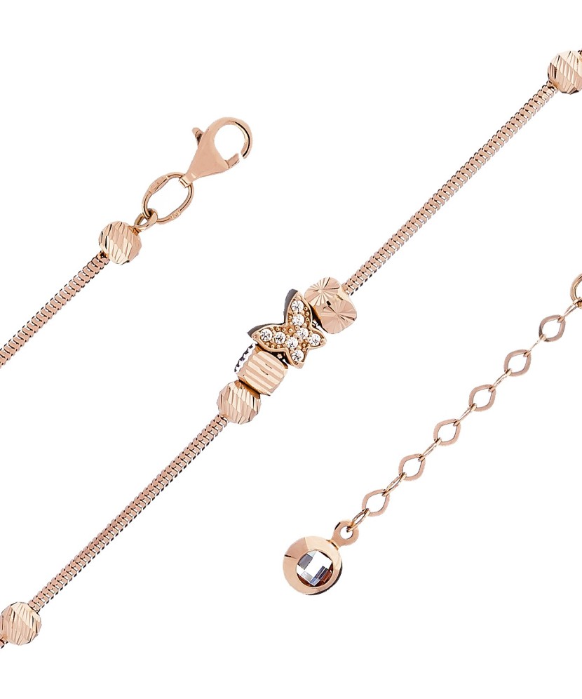 Auksinė apyrankė su cirkoniais - Auksinės apyrankės - Goldinga