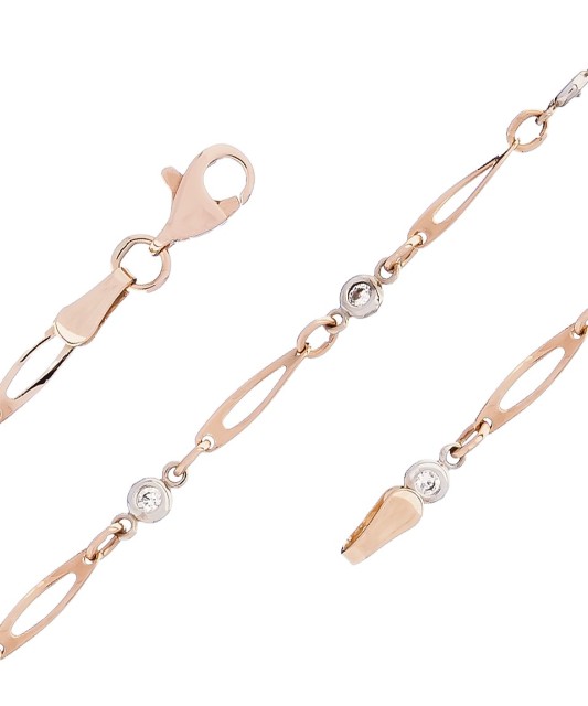 Auksinė apyrankė su cirkoniais - Auksinės apyrankės - Goldinga