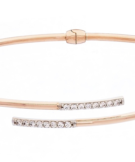 Auksinė apyrankė su cirkoniais - Auksinės apyrankės - Goldinga