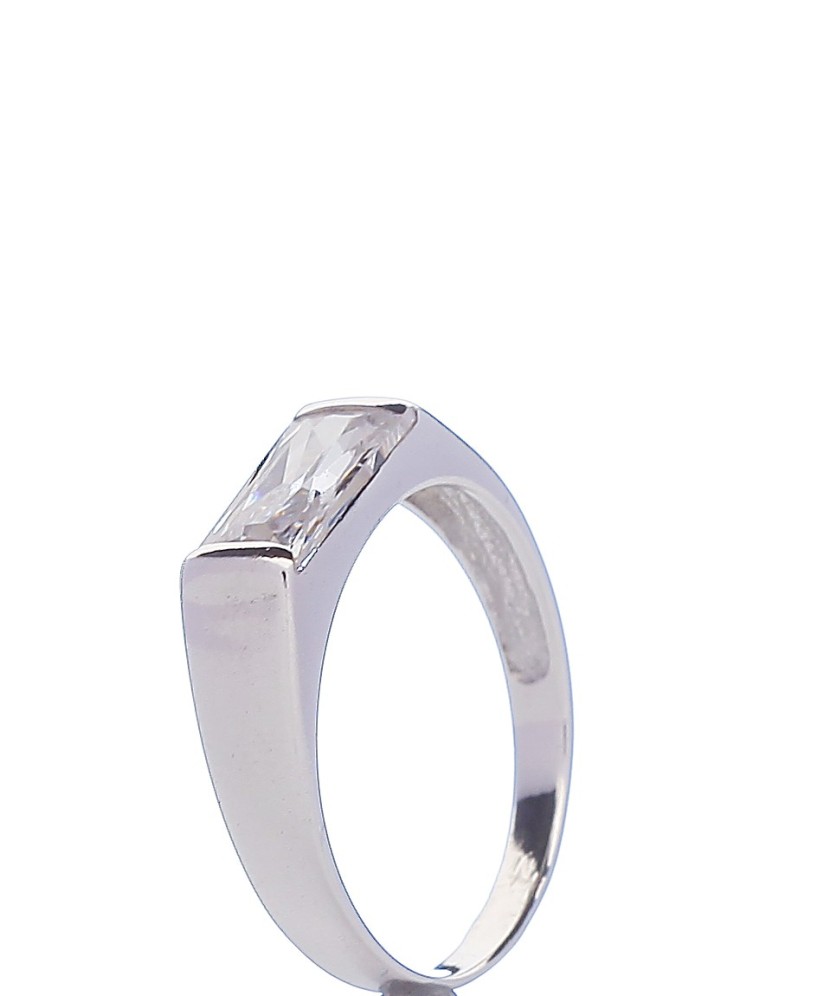 Sidabrinis žiedas su cirkoniu - Sidabriniai žiedai - Goldinga