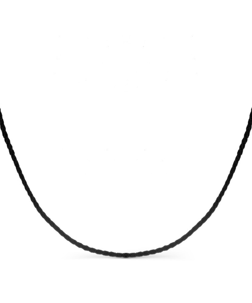 Juodo šilko grandinėlė su auksu - Auksinės grandinėlės - Goldinga