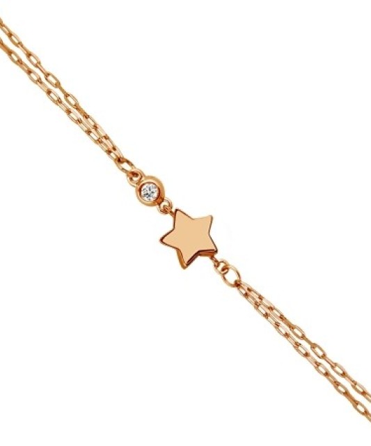 Auksinė apyrankė su cirkoniu - Auksinės apyrankės - Goldinga