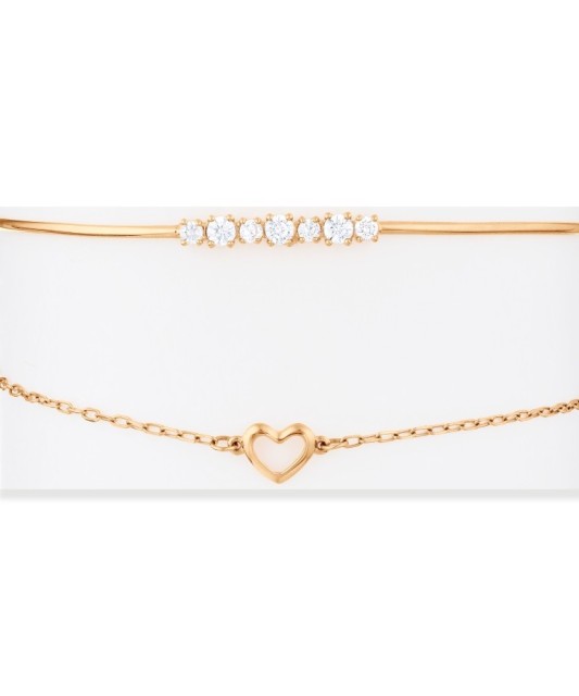 Auksinė apyrankė su cirkoniais - Auksinės apyrankės - Goldinga