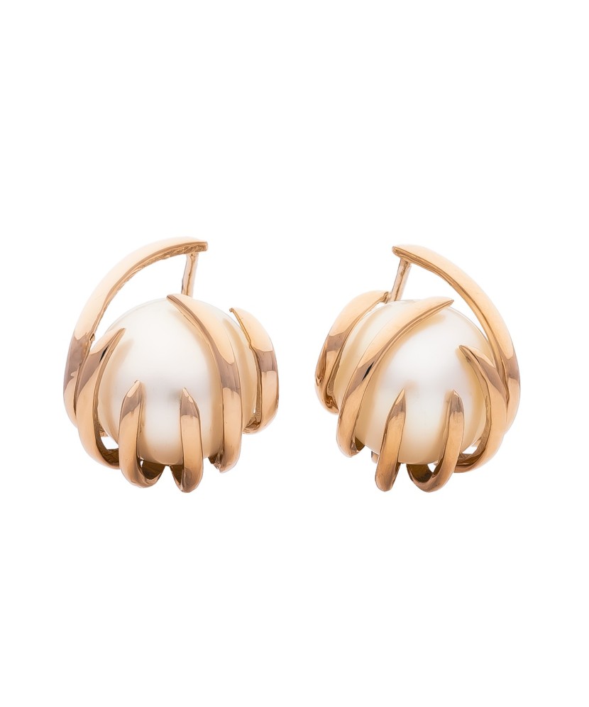 Auksiniai auskarai su perlais - Auskarai su perlais - Goldinga