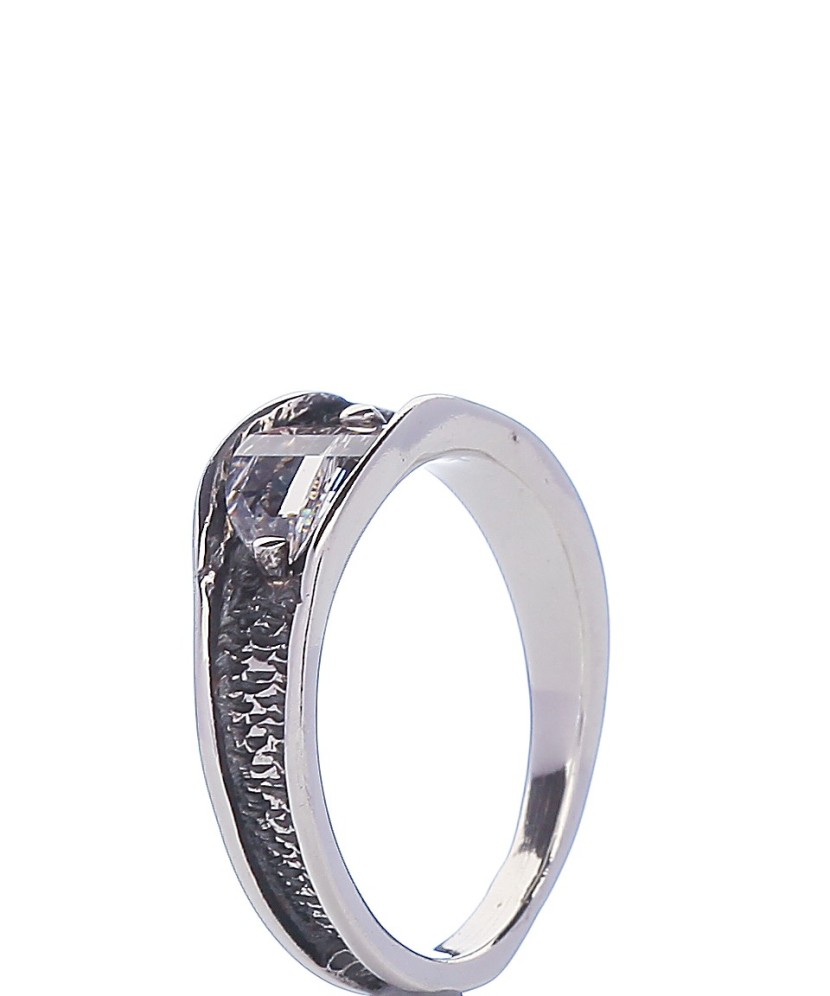 Sidabrinis žiedas su cirkoniu - Sidabriniai žiedai - Goldinga