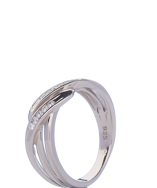 Sidabrinis žiedas su cirkoniais - Sidabriniai žiedai - Goldinga
