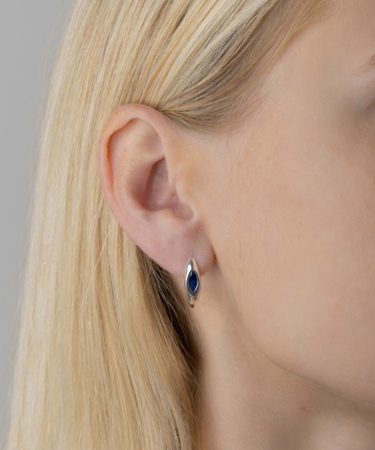 Sidabriniai auskarai su cirkoniu - Sidabriniai auskarai - Goldinga