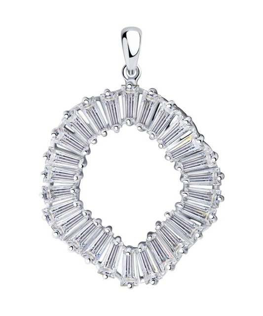 Sidabrinis pakabukas su cirkoniais - Sidabriniai pakabukai - Goldinga