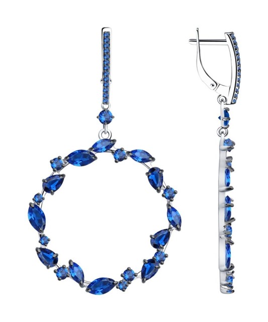 Sidabriniai auskarai su cirkoniais - Sidabriniai auskarai - Goldinga