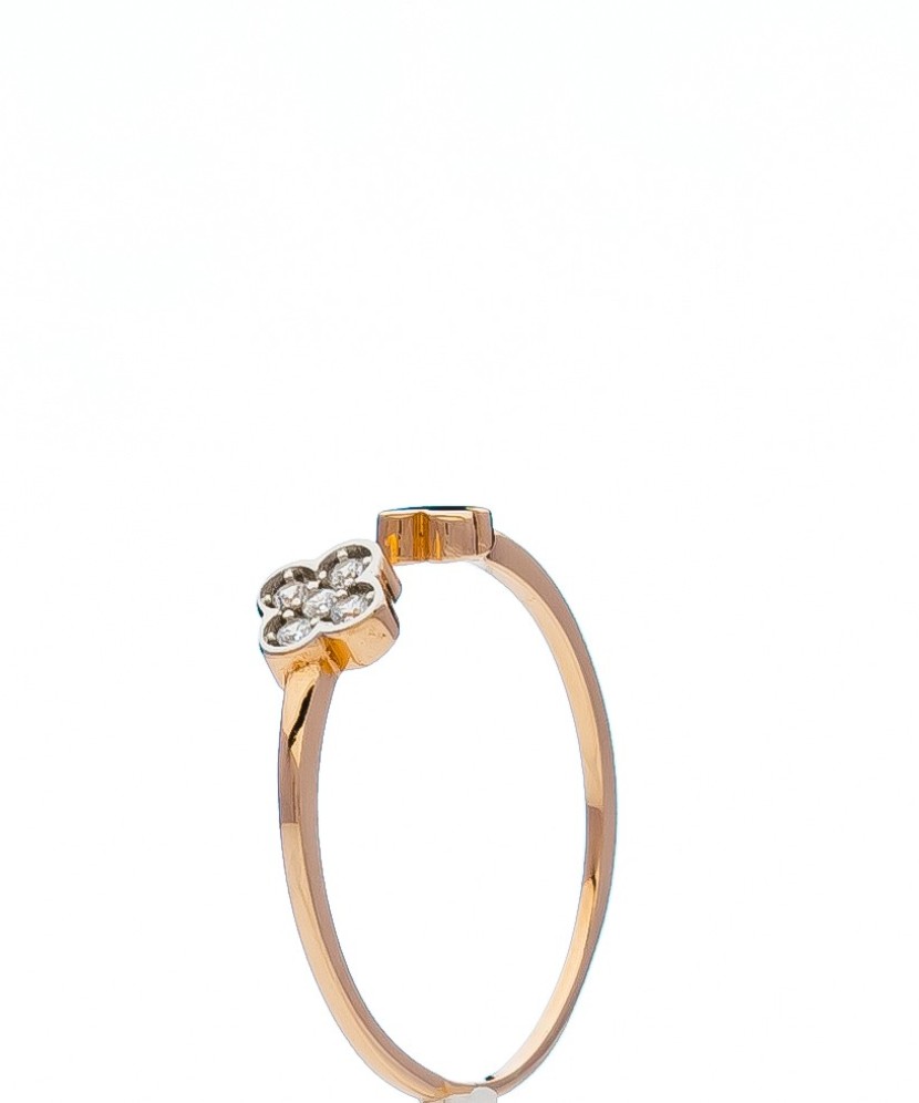 Auksinis žiedas su cirkoniais - Auksiniai žiedai - Goldinga