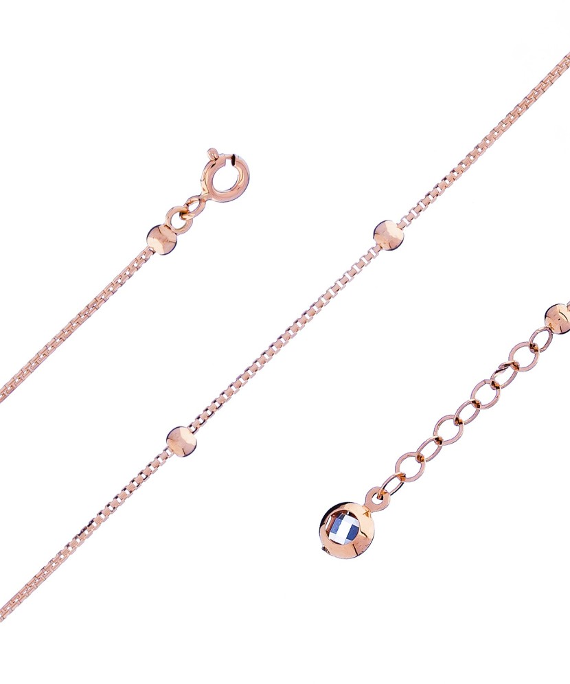 Auksinė grandinėlė ant kojos "Box" - Grandinėlės ant kojos - Goldinga