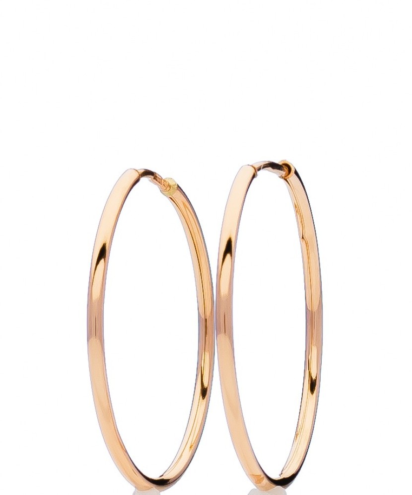 Auksiniai auskarai rinkutės 20mm - Auksiniai auskarai - Goldinga