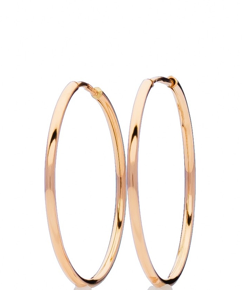 Auksiniai auskarai rinkutės 30mm - Auksiniai auskarai - Goldinga