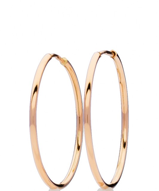 Auksiniai auskarai rinkutės 30mm - Auksiniai auskarai - Goldinga