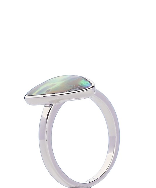 Sidabrinis žiedas su perlamutru - Sidabriniai žiedai - Goldinga