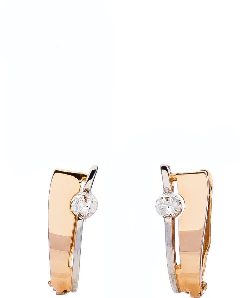 Auksiniai auskarai su cirkoniu - Auksiniai auskarai - Goldinga