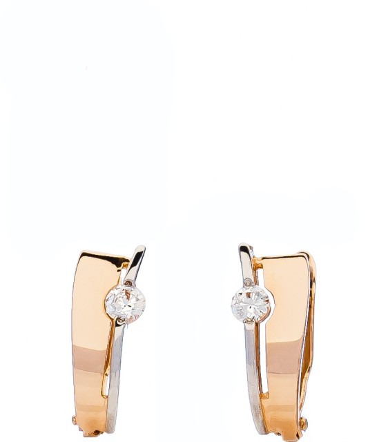 Auksiniai auskarai su cirkoniu - Auksiniai auskarai - Goldinga