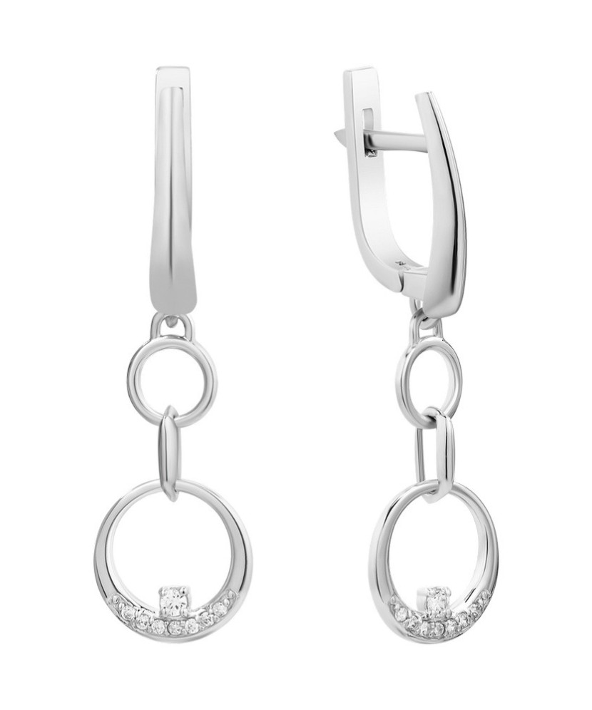 Sidabriniai Auskarai Su Cirkoniais - Sidabriniai auskarai - Goldinga