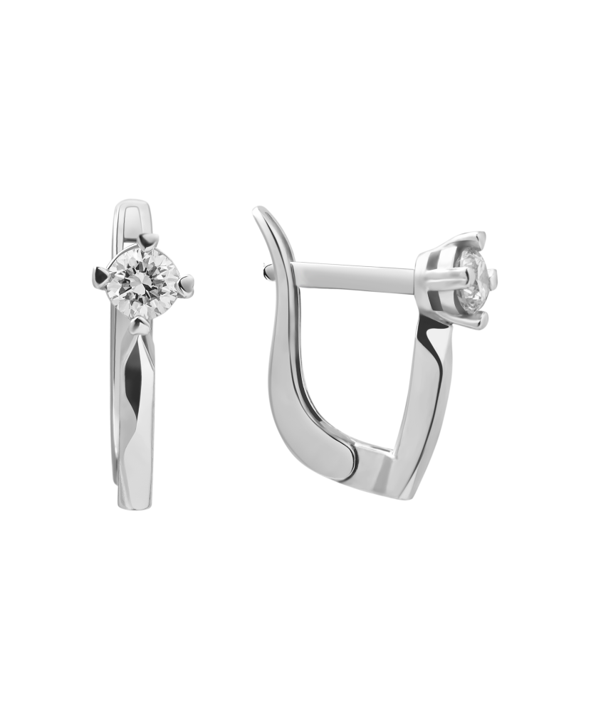 Sidabriniai Auskarai Su Cirkoniais - Sidabriniai auskarai - Goldinga