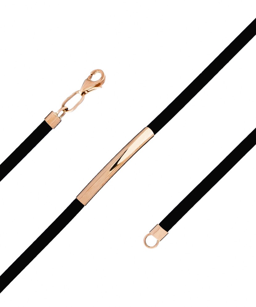 Kaučiukinė grandinėlė su auksu - Auksinės grandinėlės - Goldinga