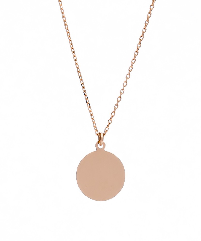 Auksinė grandinėlė su pakabuku "Plokštelė" - Auksinės grandinėlės su pakabukais - Goldinga