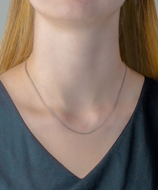 Sidabrinė Grandinėlė Dengta Rodžiu "Snake" 1.6mm - Sidabrinės grandinėlės - Goldinga