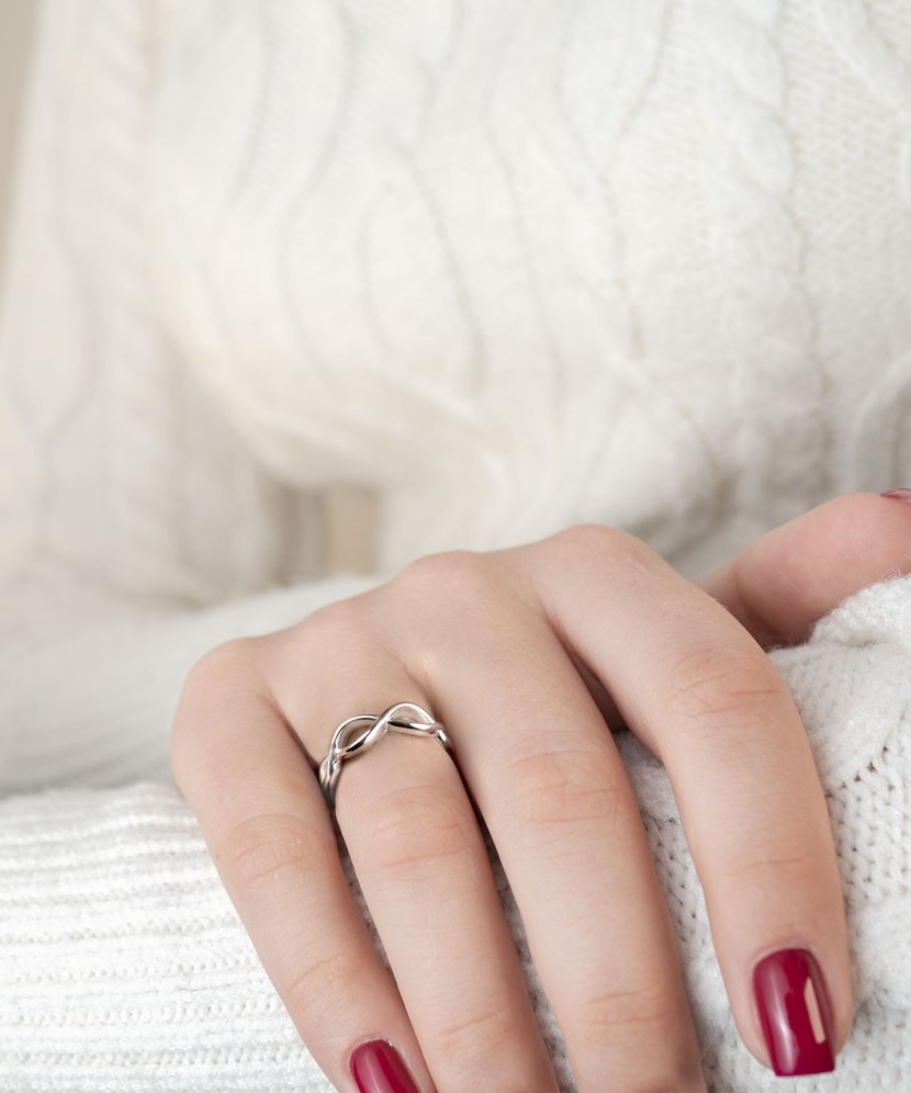 Sidabrinis žiedas "Begalybė" - Sidabriniai žiedai - Goldinga