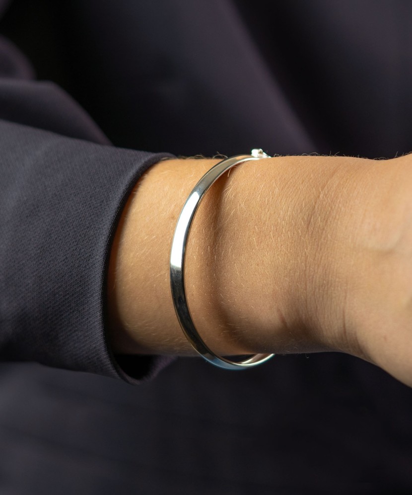 Sidabrinė Kieta Apyrankė - Sidabrinės apyrankės - Goldinga