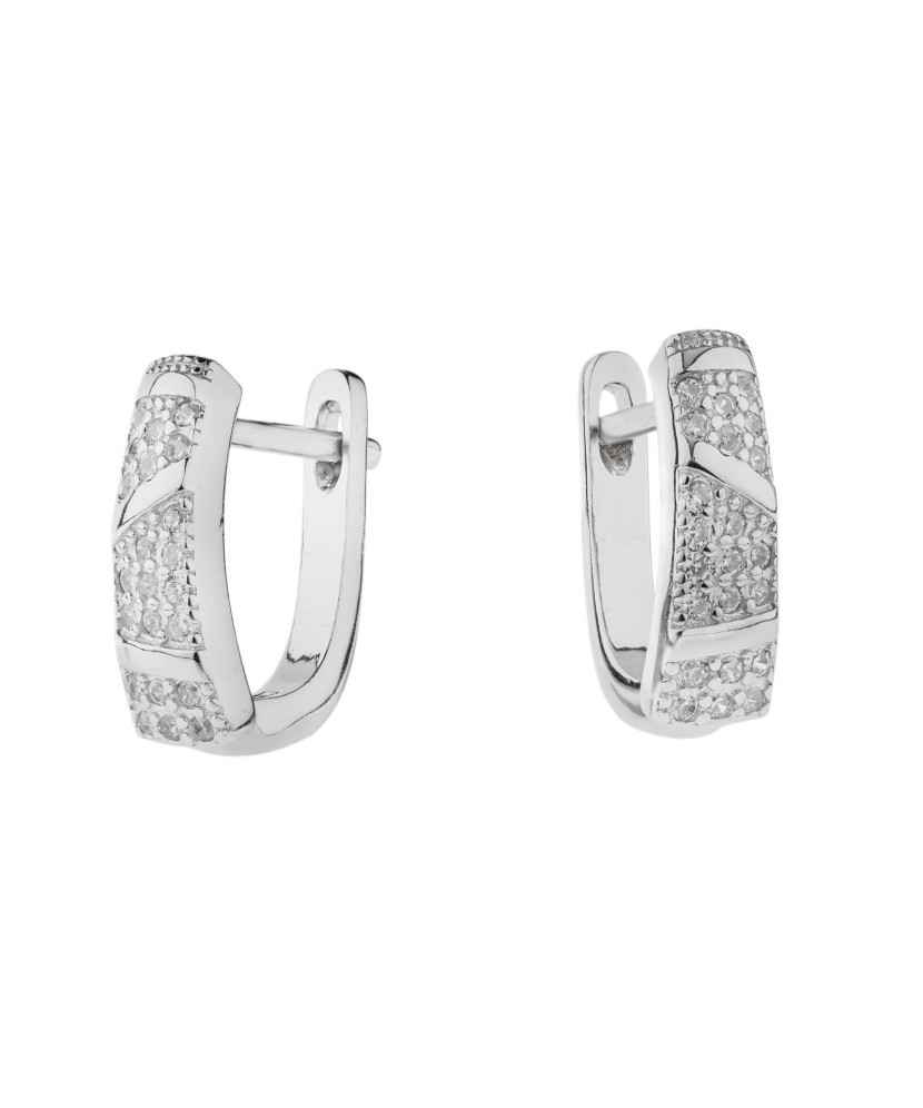 Sidabriniai auskarai su cirkoniais - Sidabriniai auskarai - Goldinga