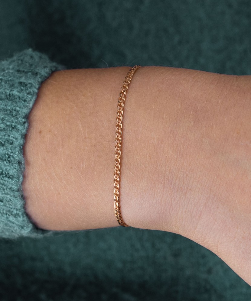 Auksinė apyrankė "Mona Liza" 2.3mm - Auksinės apyrankės - Goldinga