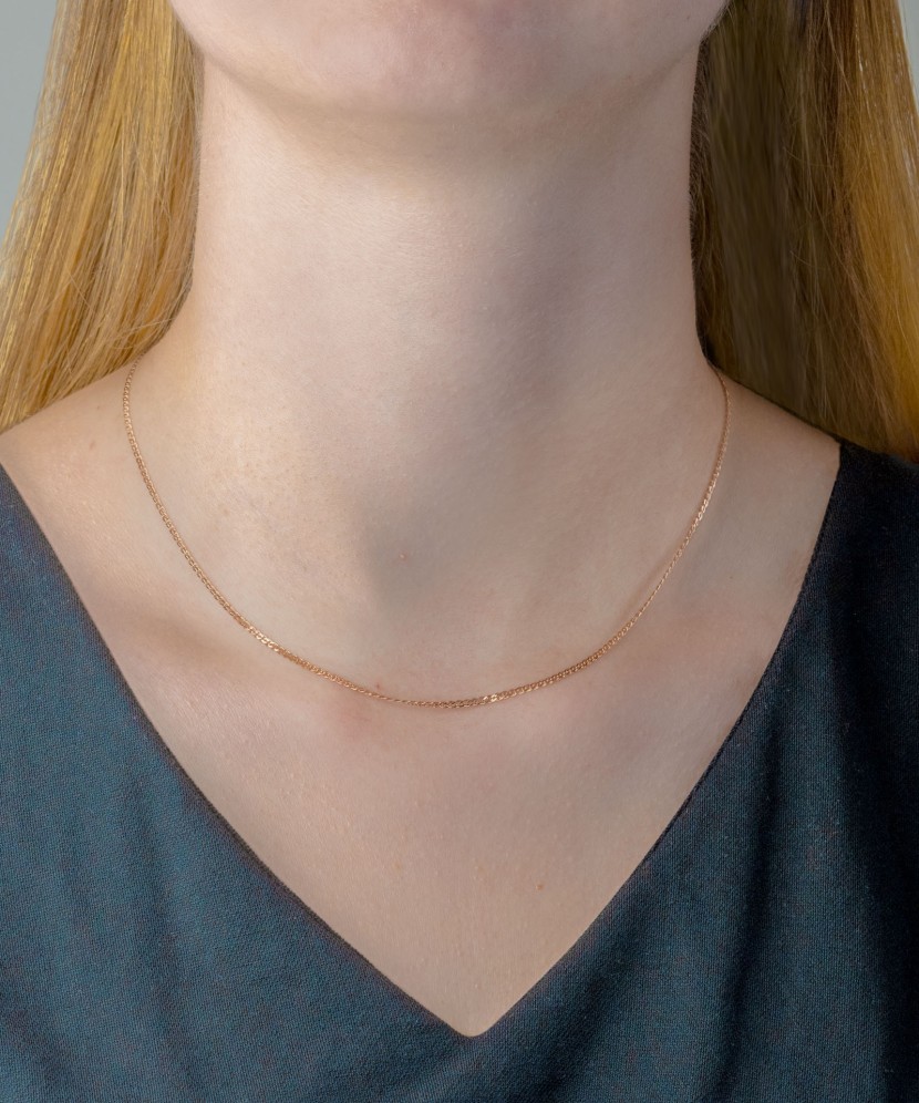 Auksinė grandinėlė „Mona Liza“ 3mm - Auksinės grandinėlės - Goldinga