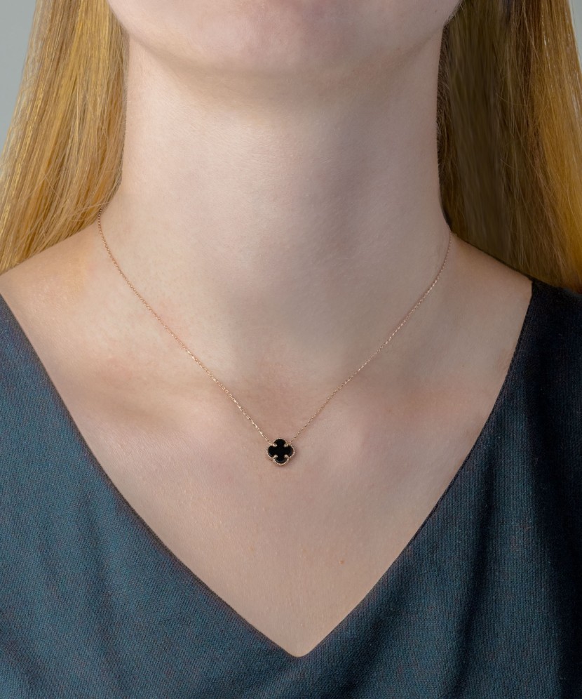 Auksinė grandinėlė su emales pakabuku - Auksinės grandinėlės su pakabukais - Goldinga