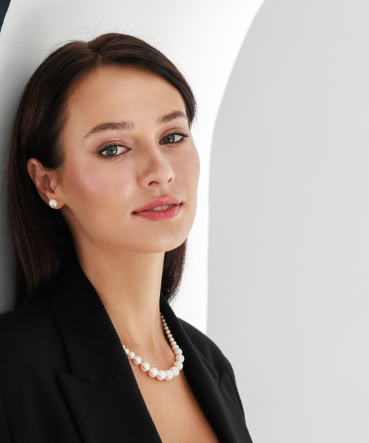 Perlų vėrinys su auksais - Perlų vėriniai - Goldinga