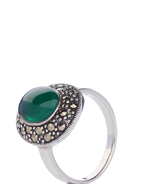 Sidabrinis žiedas su markazitu - Sidabriniai žiedai - Goldinga