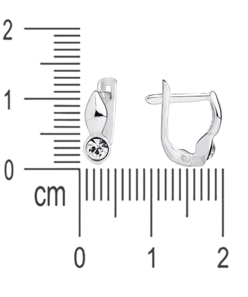 Sidabriniai vaikiški auskarai su cirkoniais - Sidabriniai auskarai - Goldinga