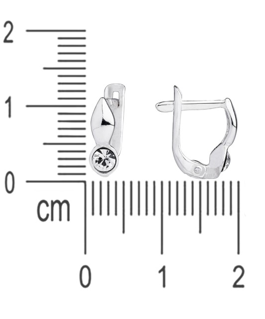 Sidabriniai vaikiški auskarai su cirkoniais - Sidabriniai auskarai - Goldinga